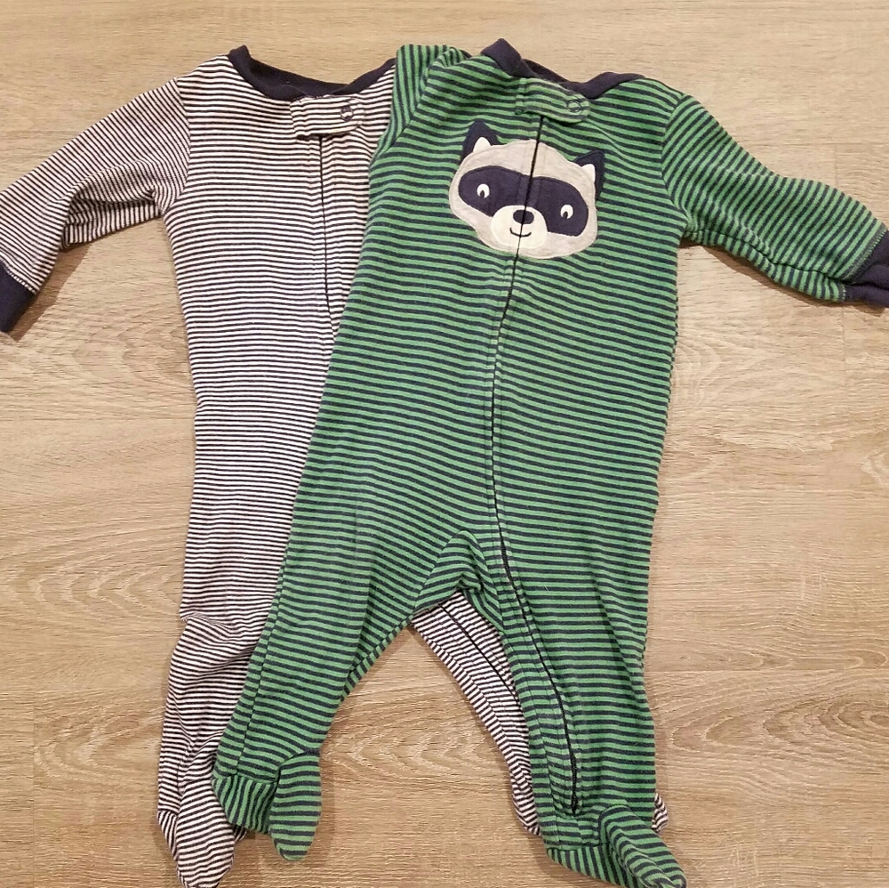 9 Month Boys Footie Pajamas PJ Sleeper